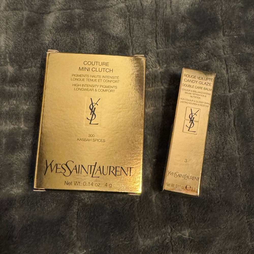Yves Saint Laurent eyeshadow and candy glaze
